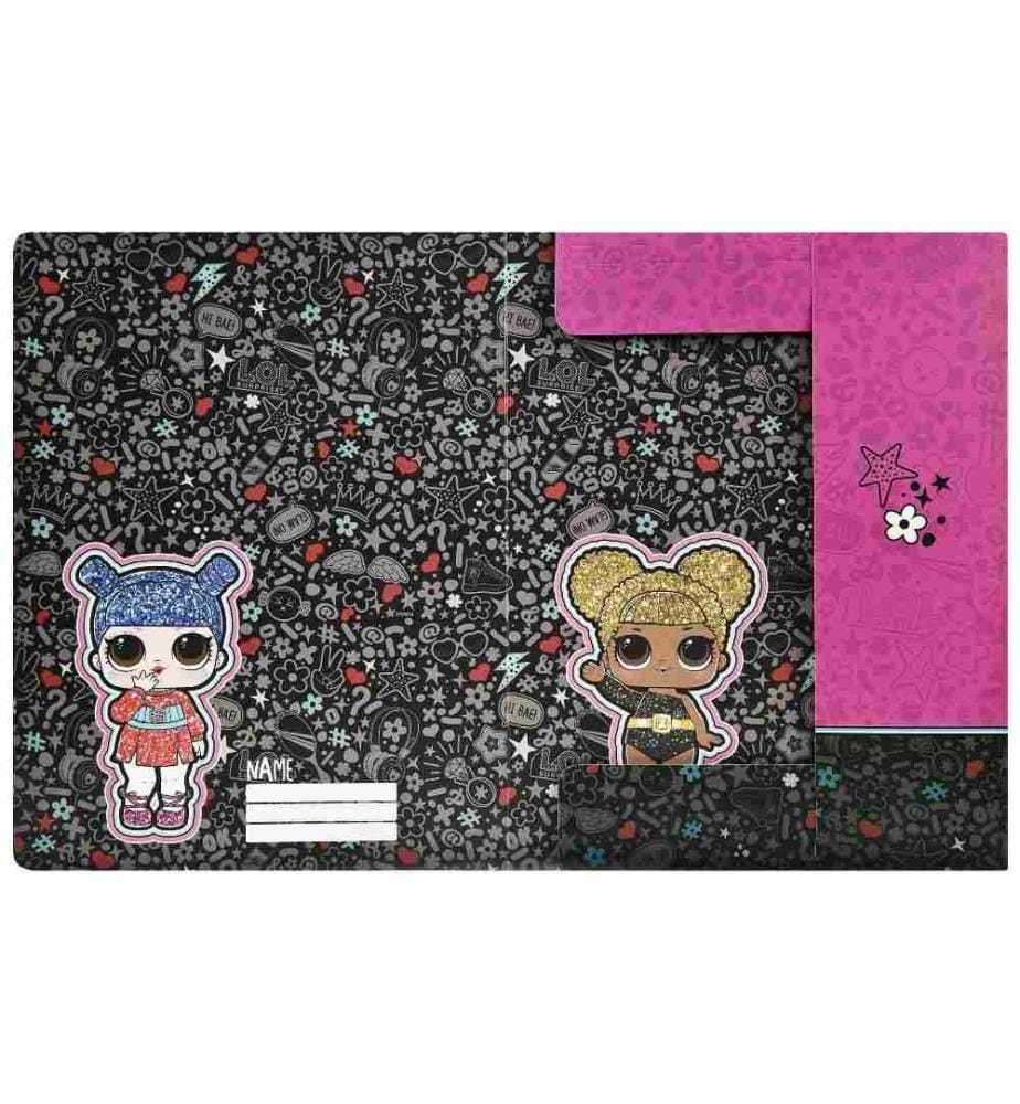 UNDERCOVER - Gummibandmappe A4 LOL Surprise Pink