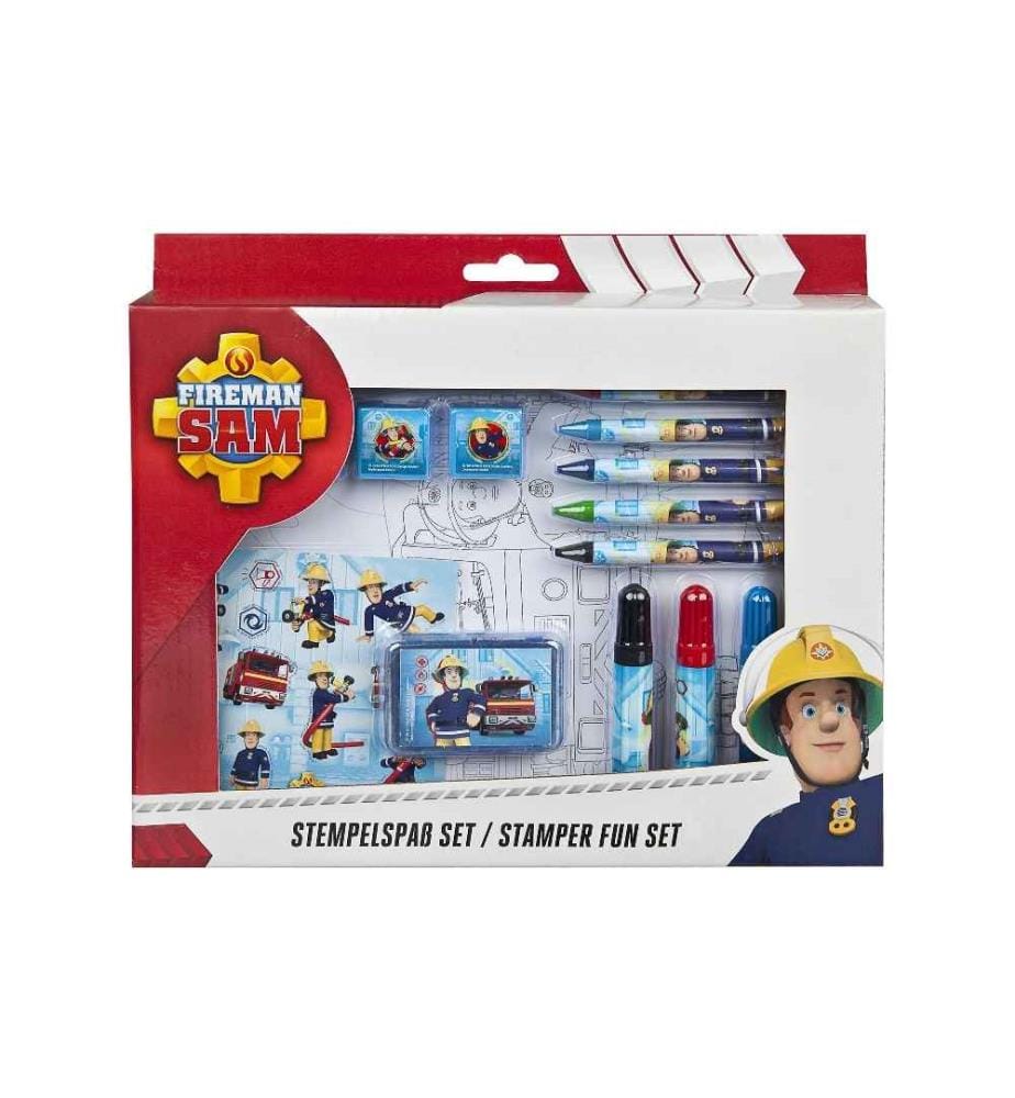 UNDERCOVER - Motivstempel-Set Feuerwehrmann Sam, Mehrfarbig, 27-teilig