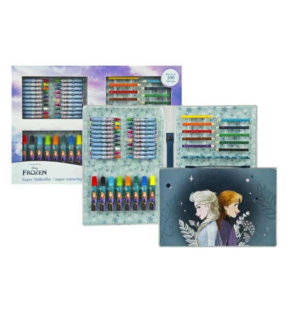 UNDERCOVER - Malset Koffer Frozen 100-teilig