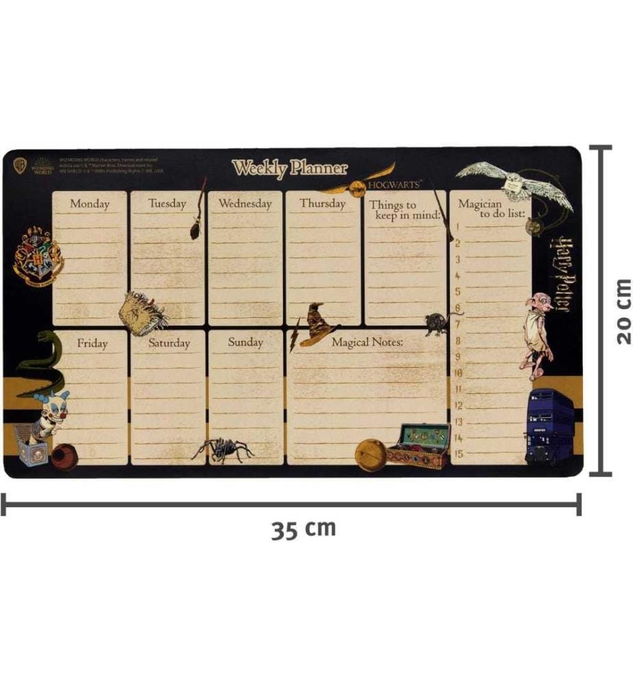 UNDERCOVER - Agendas bloc-notes hebdomadaires Harry Potter 60 feuilles
