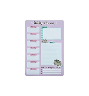 UNDERCOVER - Agendas bloc-notes hebdomadaires Pusheen 52 feuilles, 19 x 28 cm
