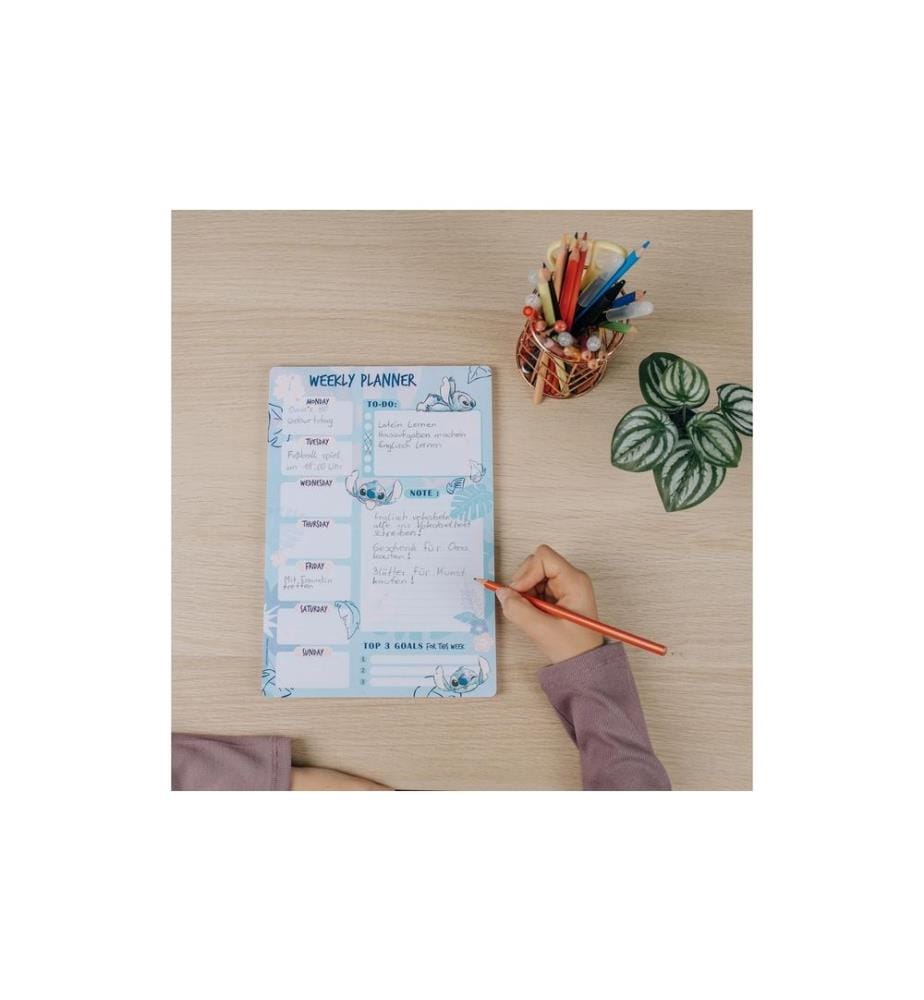UNDERCOVER - Wochen-Notizkalender Lilo & Stitch 52 Blatt, 19 x 28 cm