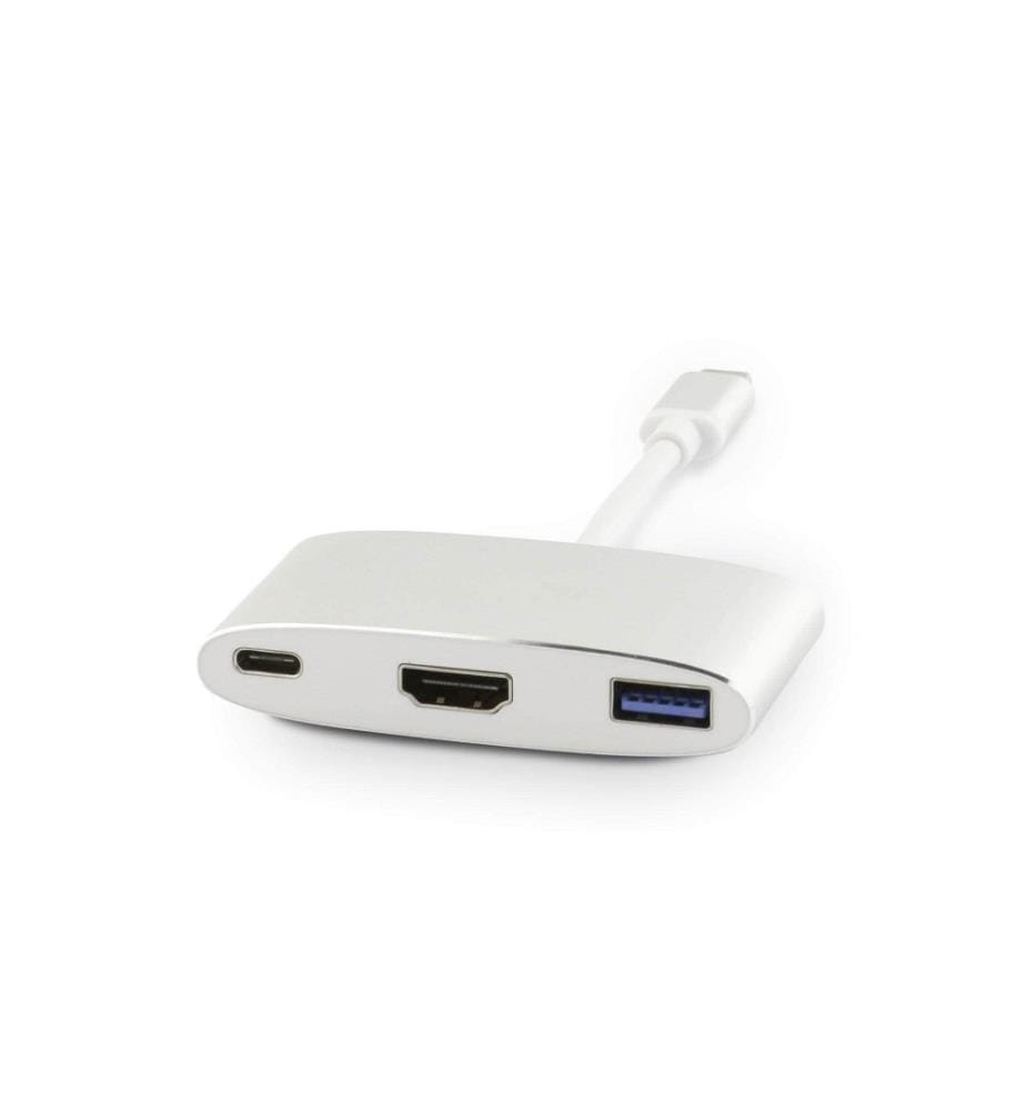 LMP - Multiadaptateur USB-C – HDMI, USB 3.0 argentés