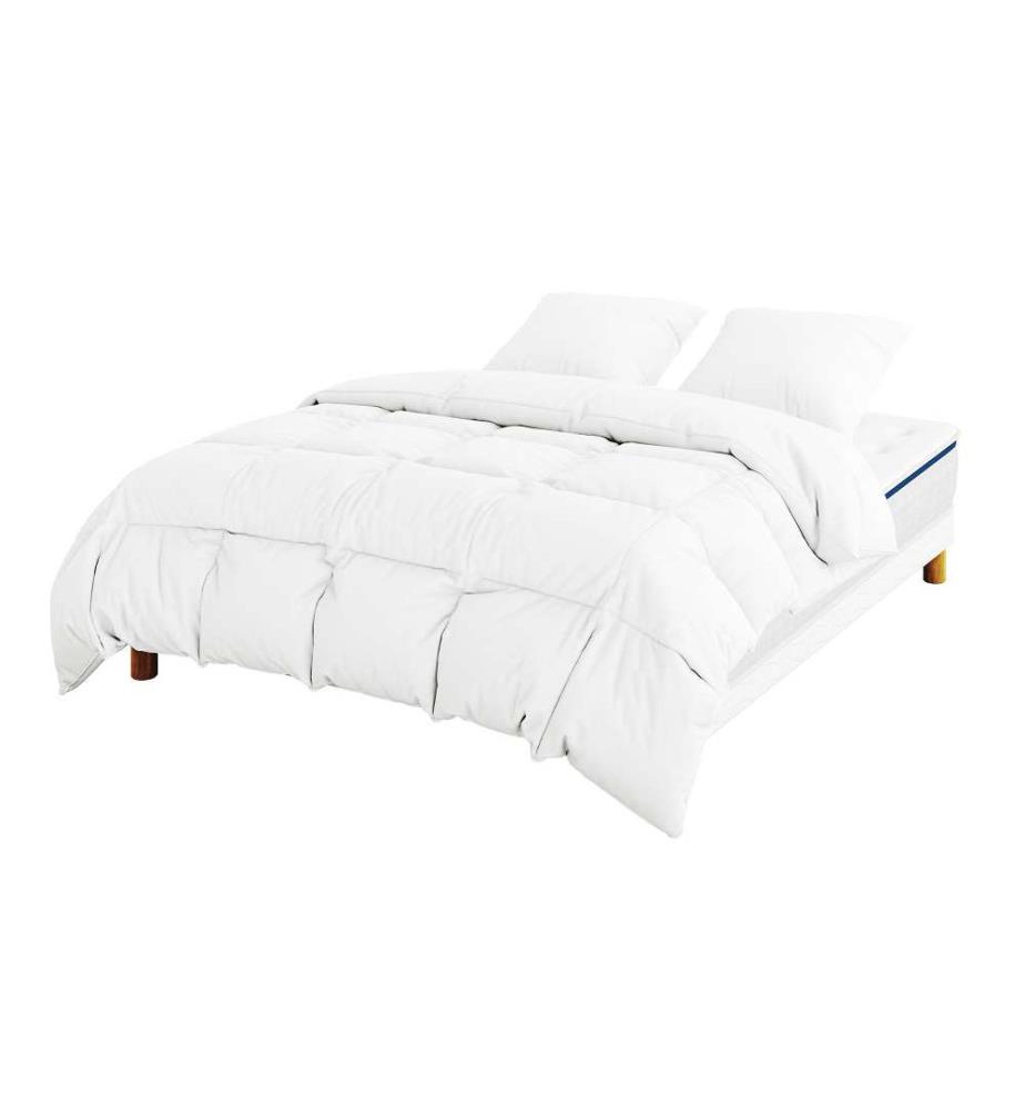 Pack Vasco Matratze 160 x 200 + 2 Lattenroste 80 x 200 + 2 Kopfkissen 60 x 40 + 1 Duvet 220 x 240 cm - Höhe 30 cm