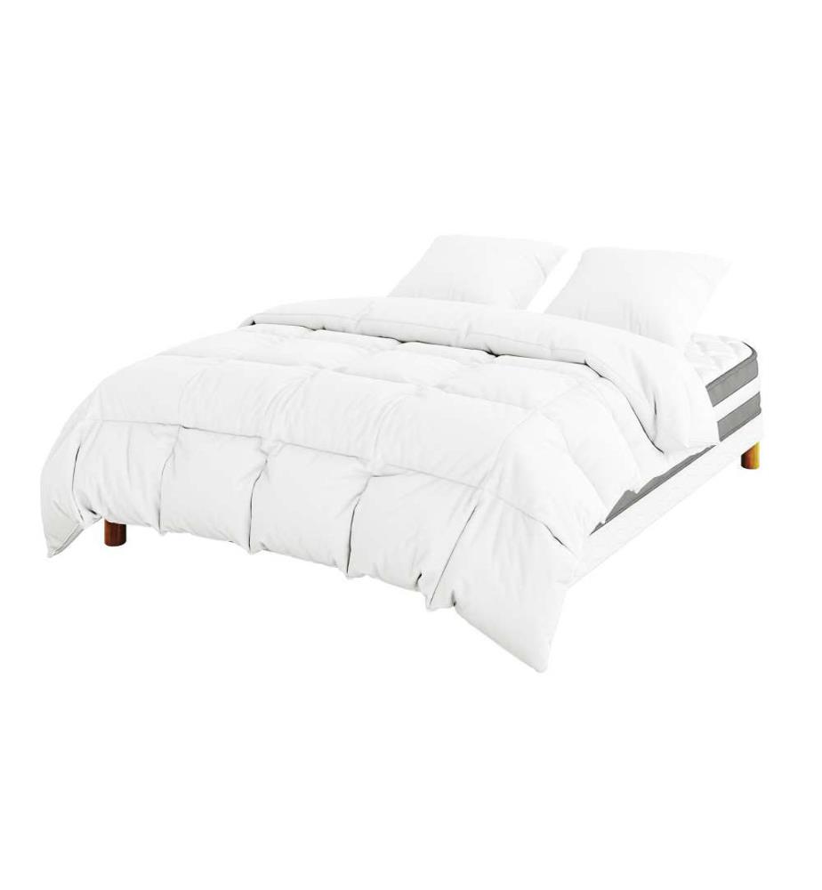 Pack Leon Matratze 180 x 200 + 2 Lattenroste 90 x 200 + 2 Kopfkissen 60 x 40 + 1 Duvet 240 x 260 cm - Höhe 22 cm