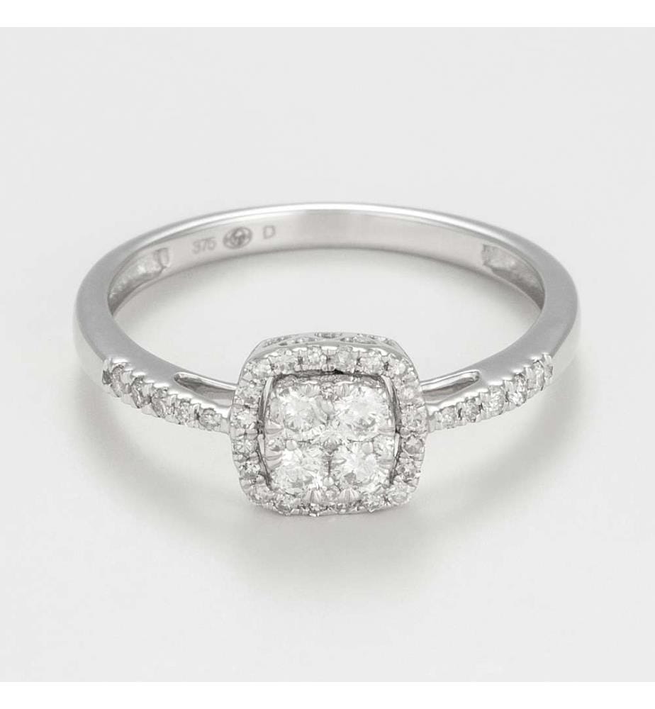 Bague Naeli - Or Blanc 375/1000