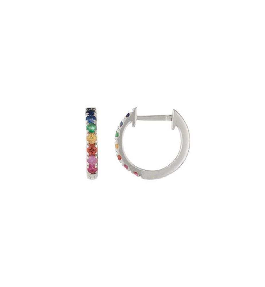 Colorful Love Ohrringe - Weissgold 375/1000