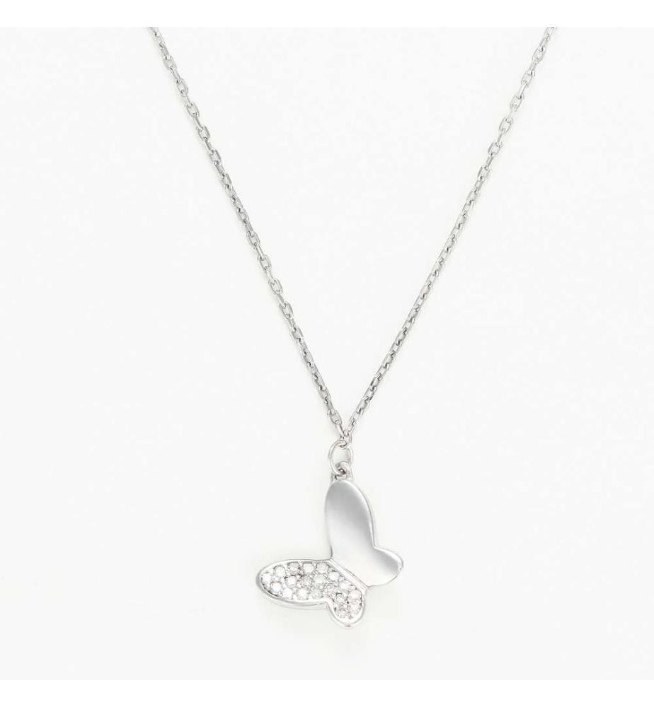 Collier Bloom - Or Blanc 375/1000