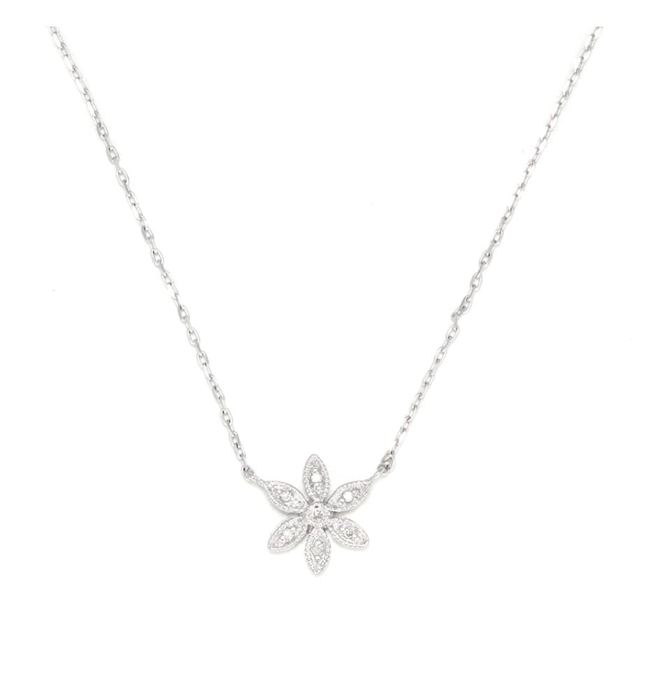 Collier Arizona - Or Blanc 375/1000