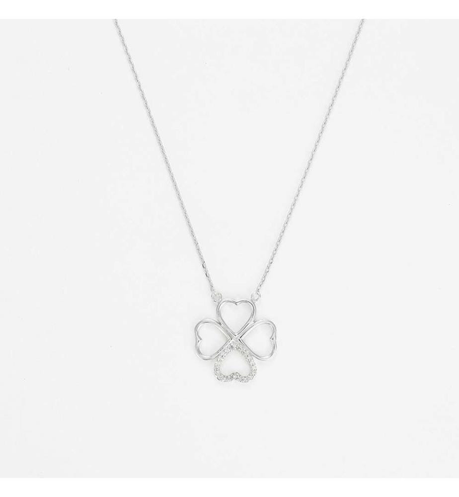 Collier Roselani - Or Blanc 375/1000