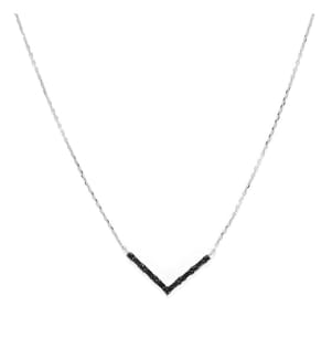 Collier Shining Truth - Or Blanc 375/1000