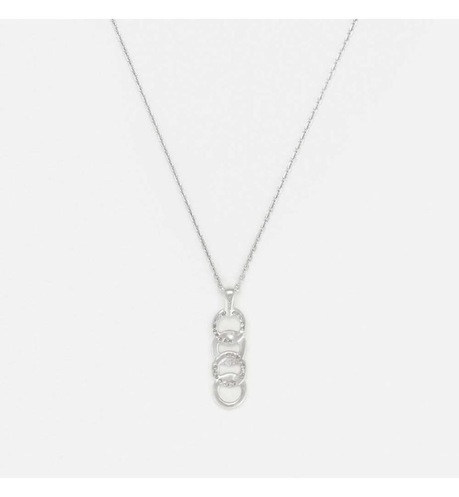 Collier Ronds Entrelacés - Or Blanc 375/1000