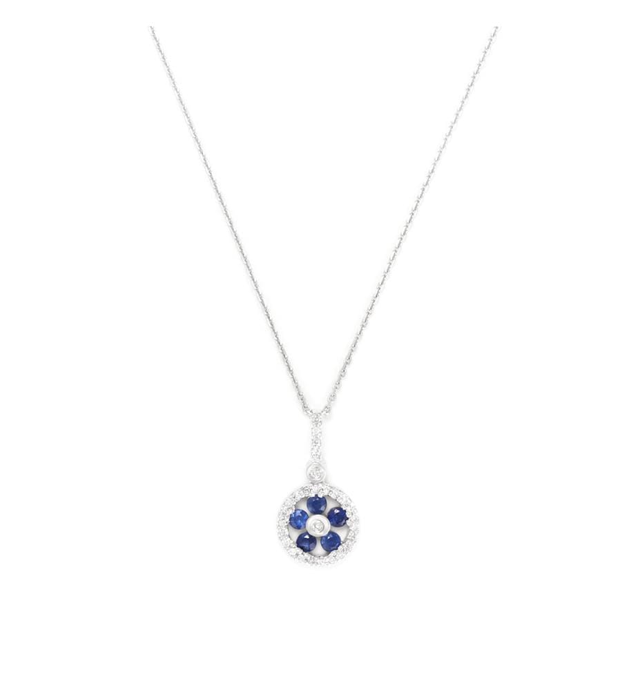 Pendentif Courtney - Or Blanc 375/1000