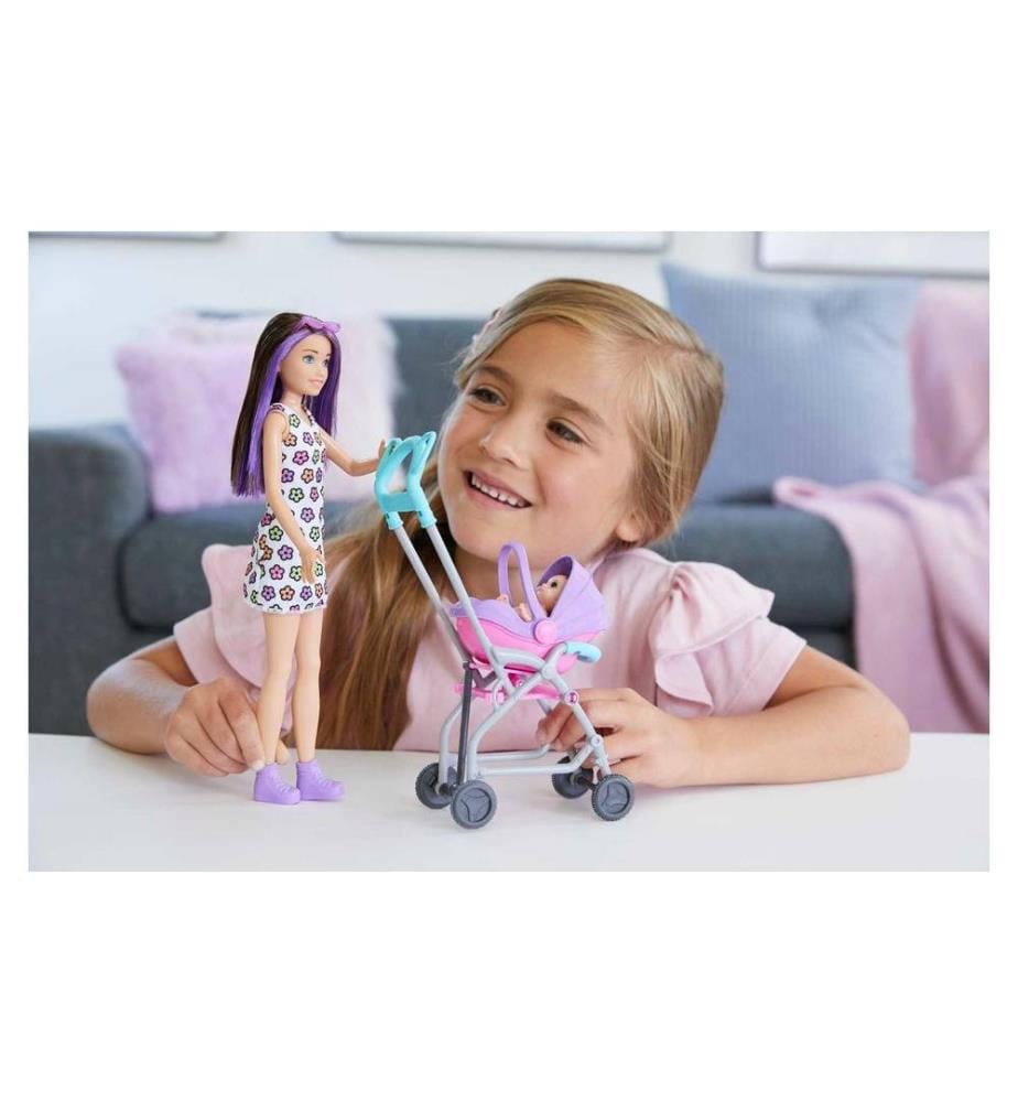 BARBIE - Ensemble de jeu Poupée Skipper Babysitters Inc.