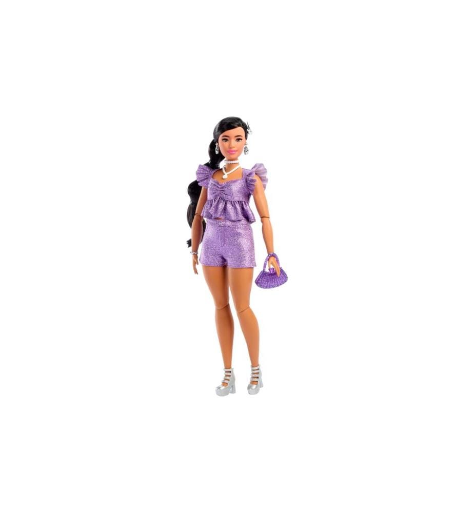 BARBIE - Puppe Deluxe Style Purple Shorts