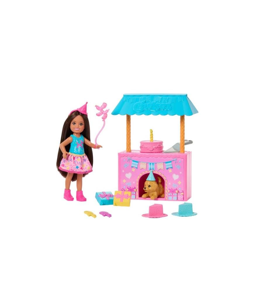 BARBIE - Ensemble de jeu Poupée surprise d'anniversaire du Chelsea Club