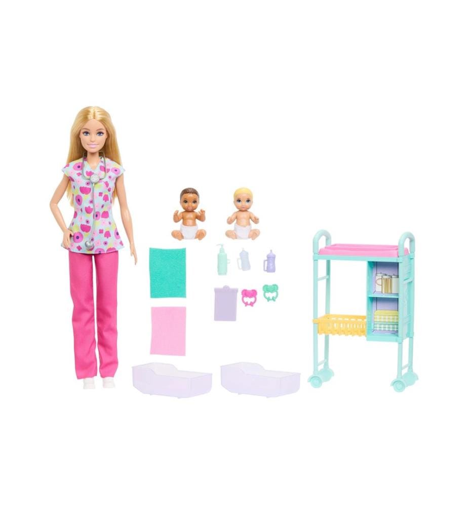 BARBIE - Ensemble de jeu Poupée pédiatre