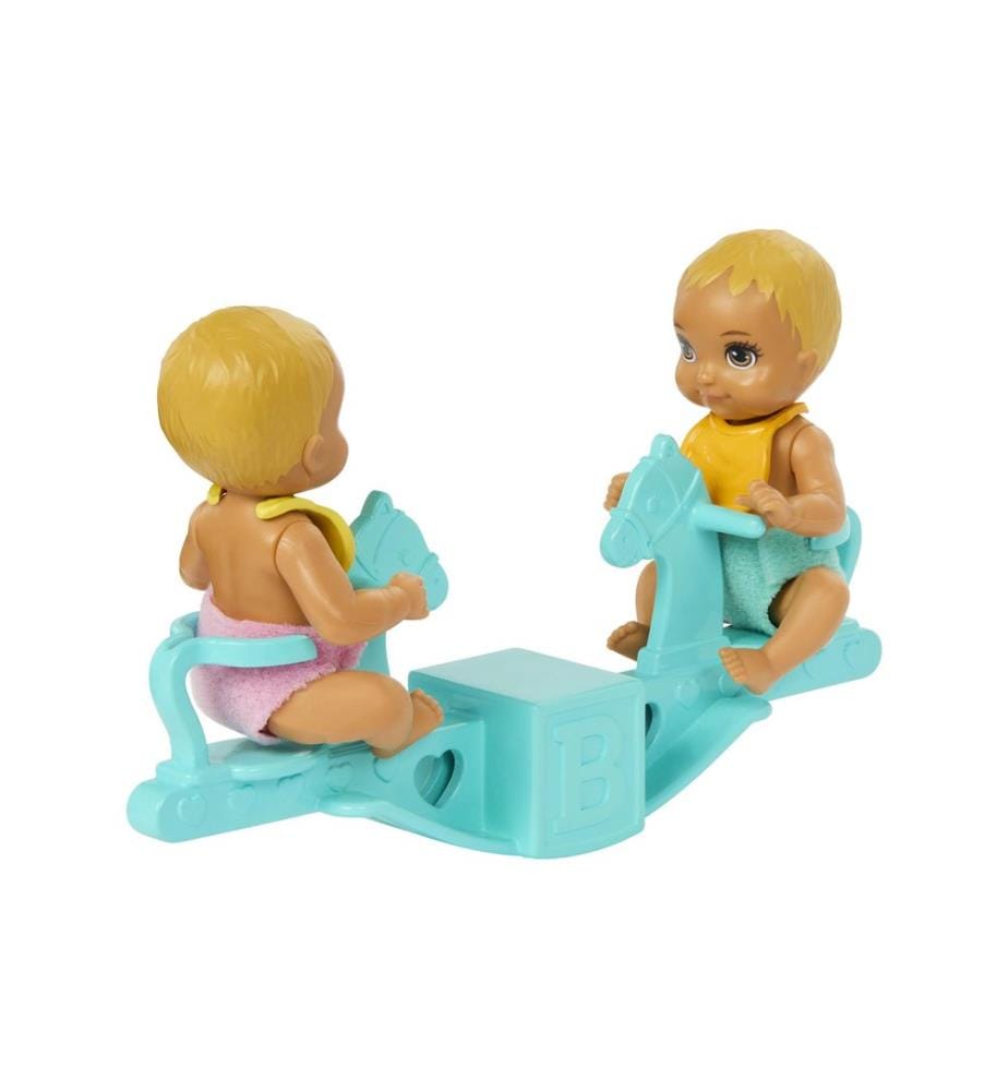 BARBIE - Ensemble de jeu Babysitter Skipper Twinning Nursery