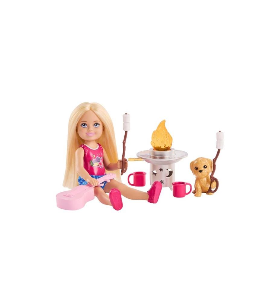 BARBIE - Spielset Outdoor Adventure Chelsea Puppe mit Hund