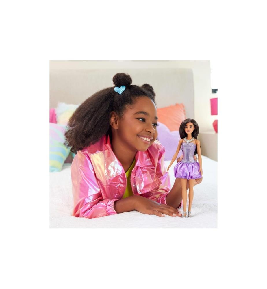 BARBIE - Poupée Purple Bubble Hem