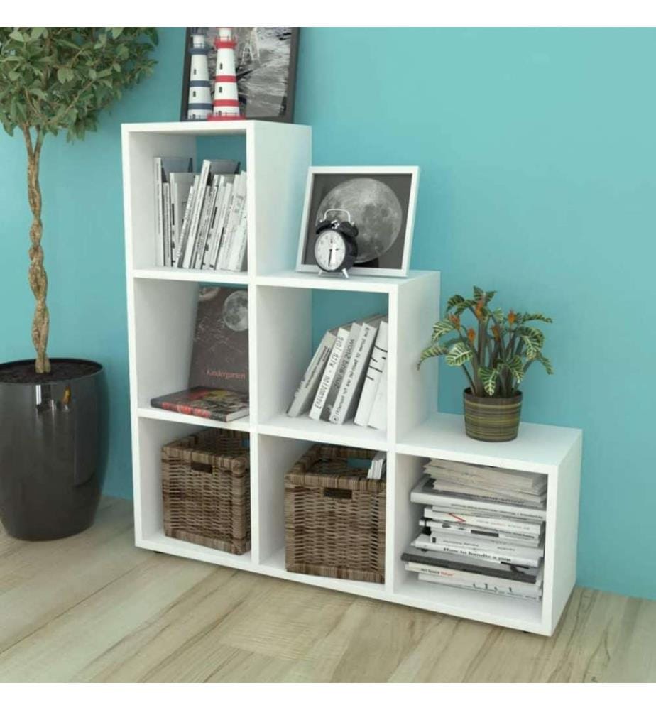 Bibliothèque/étagère 107 cm Blanc