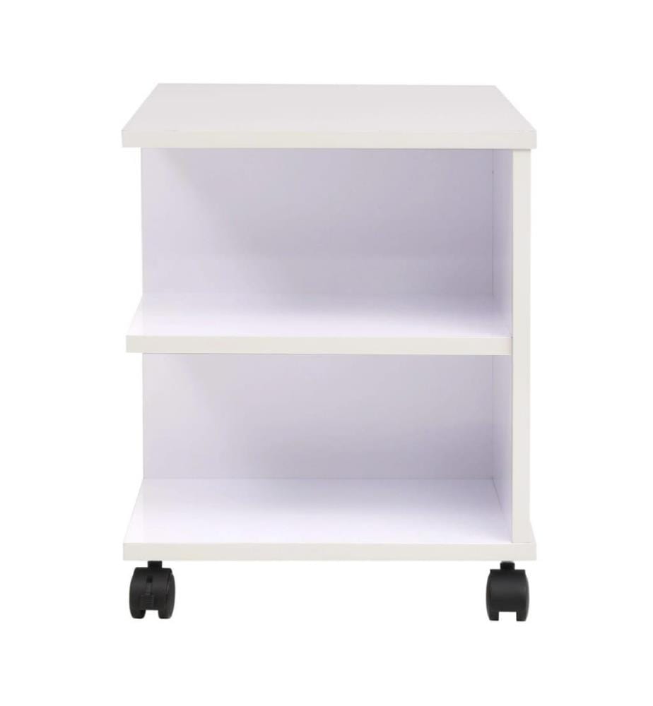 Beistelltisch mit Rollen 50×35×42 cm Weiss
