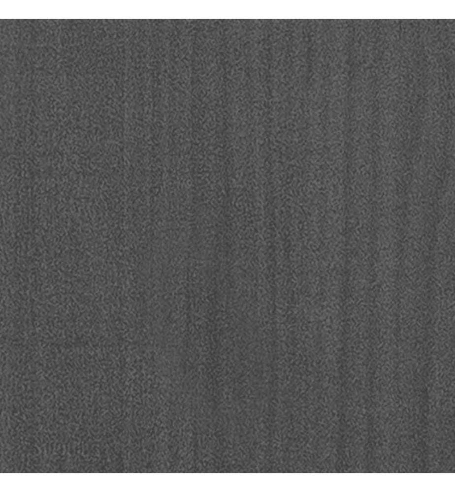 Bibliothèque à 5 niveaux Gris 80x30x175 cm Bois de pin
