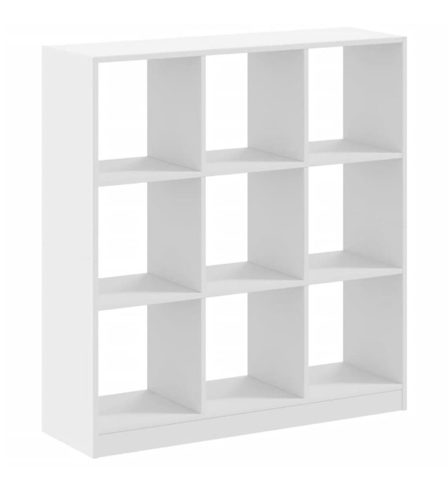 Bücherregal Weiss 102x32x108 cm Holzwerkstoff