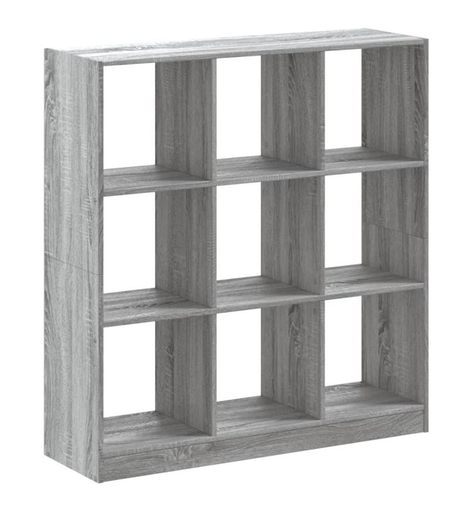 Bibliothèque sonoma gris 102x32x108 cm bois d'ingénierie
