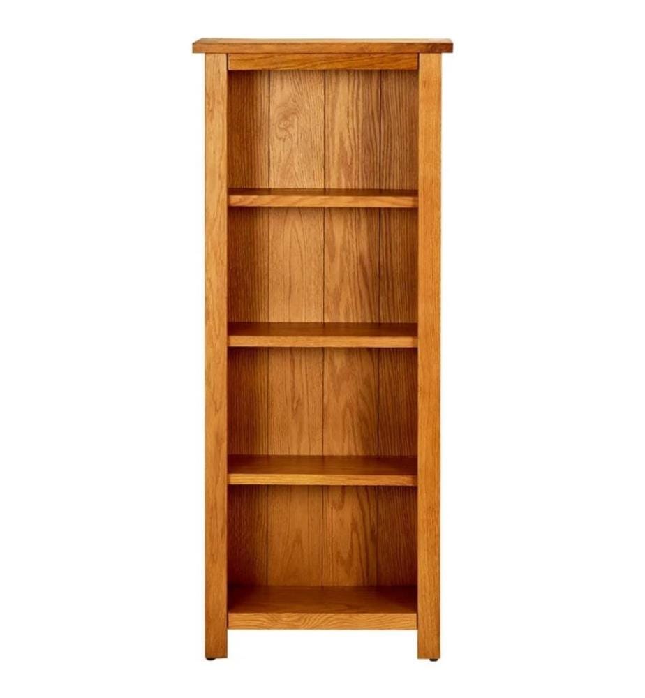Bibliothèque à 4 niveaux 45x22x110 cm Bois de chêne massif