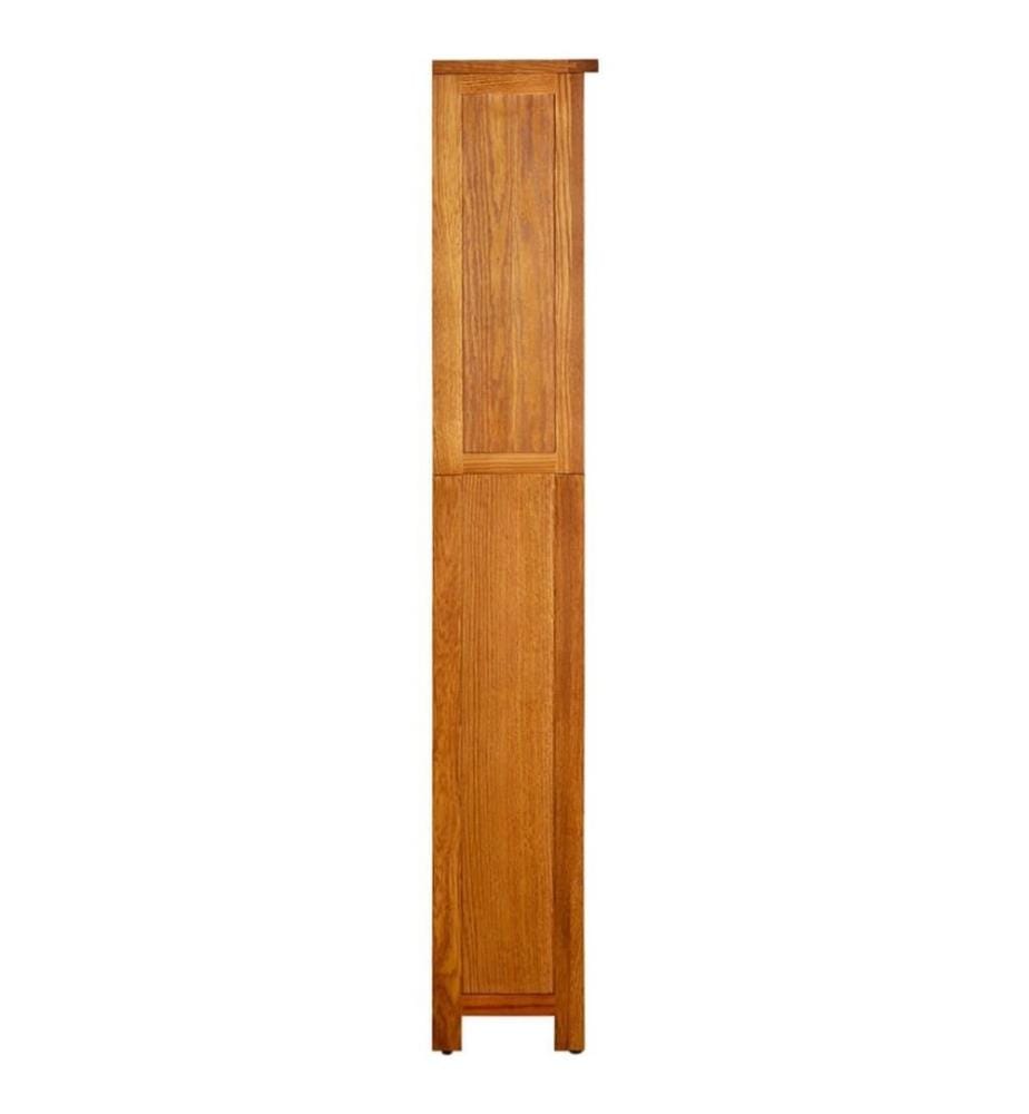 Bibliothèque à 5 étagères 45x22x140 cm Bois de chêne massif
