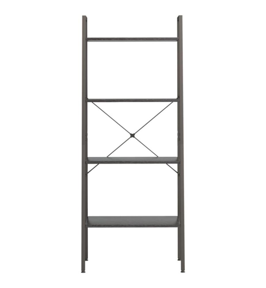 Étagère sur pied 4 niveaux Noir 56x35x140 cm