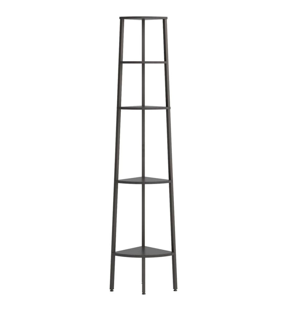 Étagère d'angle 5 niveaux Noir 45,5x31,5x180 cm
