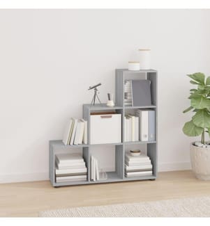 Treppenregal Grau Sonoma 107 cm Holzwerkstoff