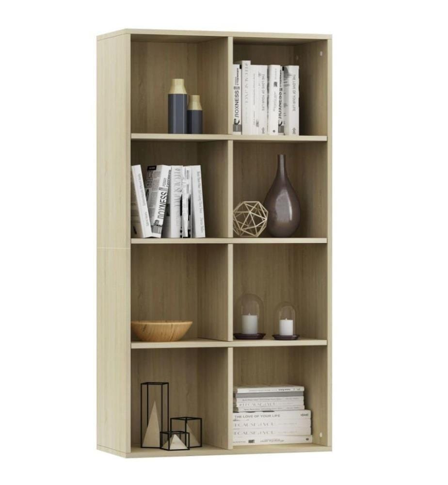 Bibliothèque/Buffet Chêne sonoma 66 x 30 x 130 cm Aggloméré