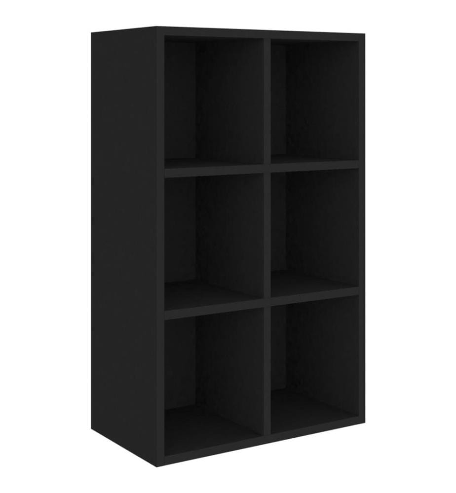 Bibliothèque/Buffet Noir 66x30x97,8 cm Aggloméré