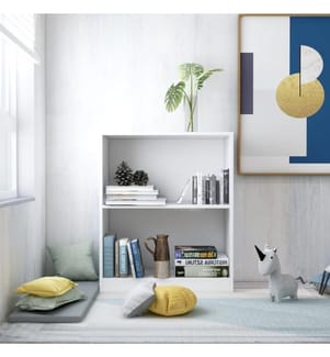Bücherregal Weiss 60x24x74,5 cm Holzwerkstoff