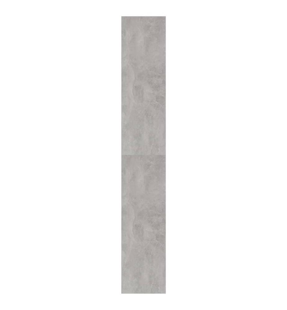 Bibliothèque Gris béton 40x30x189 cm Aggloméré