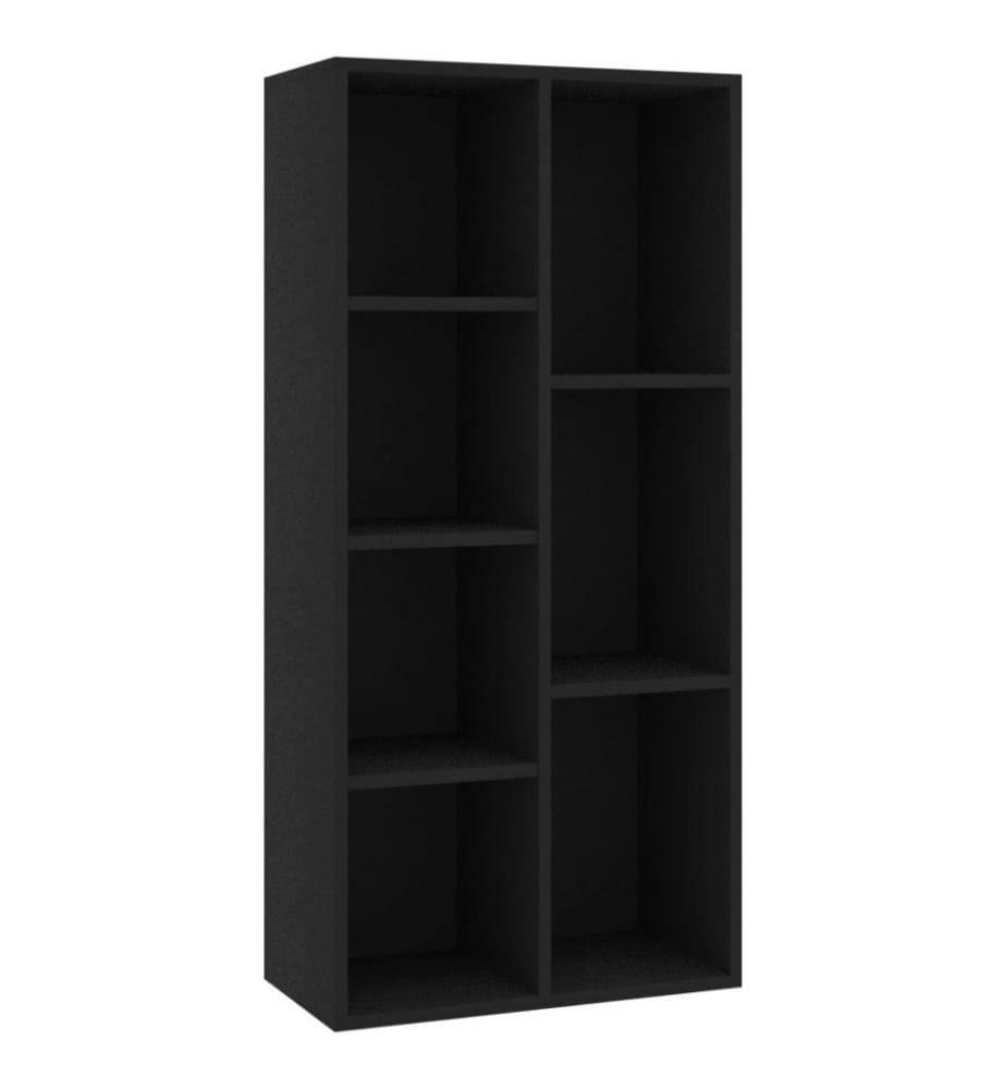 Bücherregal Schwarz 50x25x106 cm Holzwerkstoff
