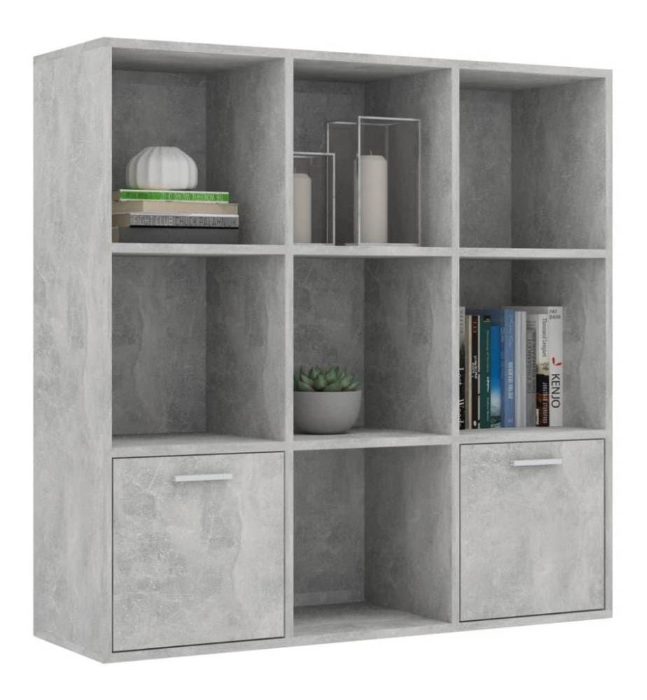 Bibliothèque Gris béton 98x30x98 cm Aggloméré