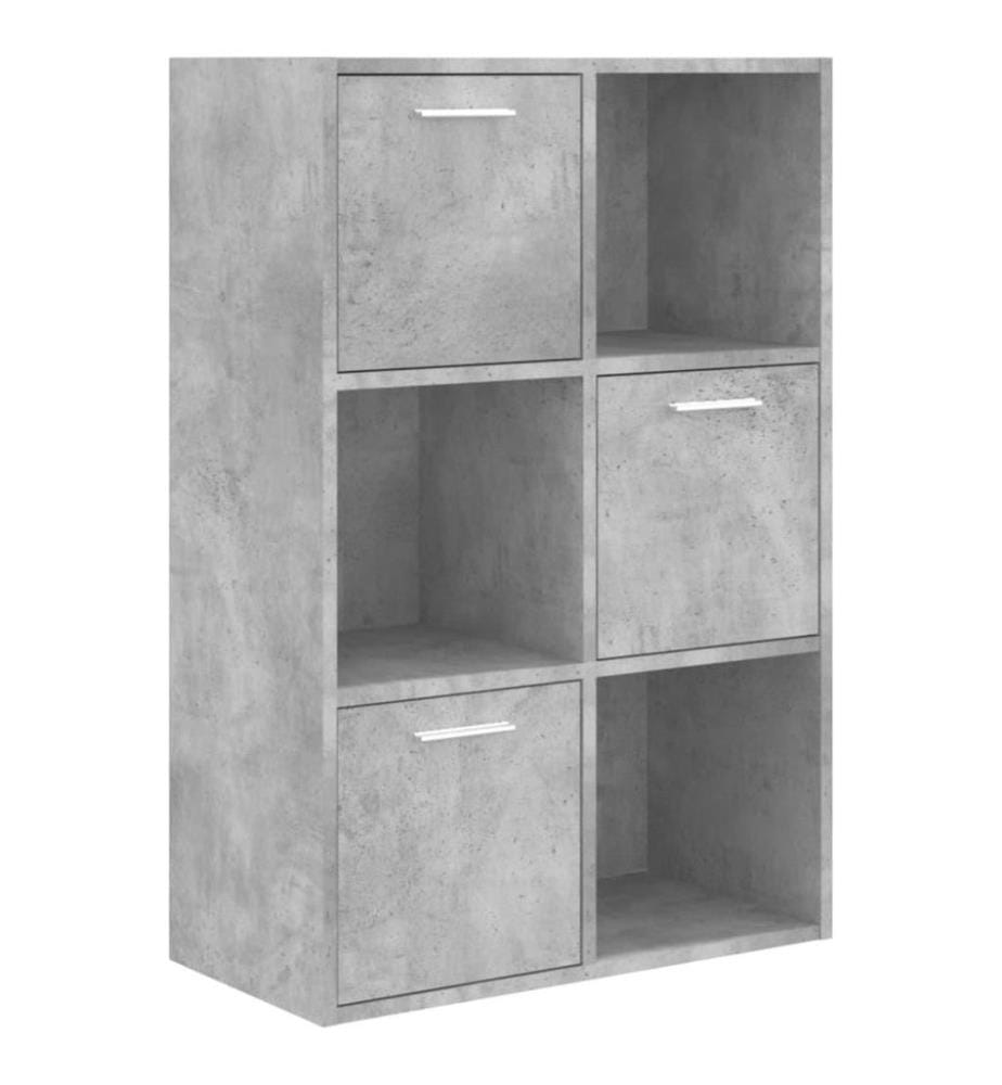 Armoire de rangement Gris béton 60x29,5x90 cm Aggloméré