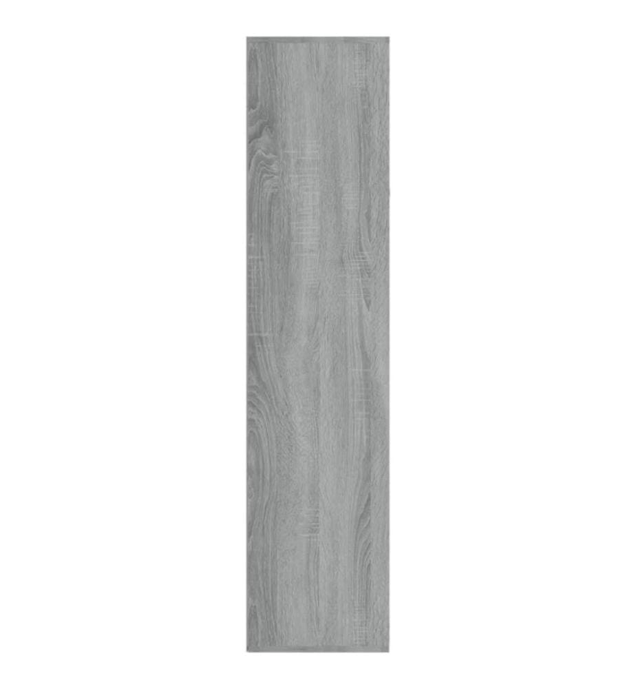 Bibliothèque/Buffet Sonoma gris 66x30x130 cm Bois d'ingénierie