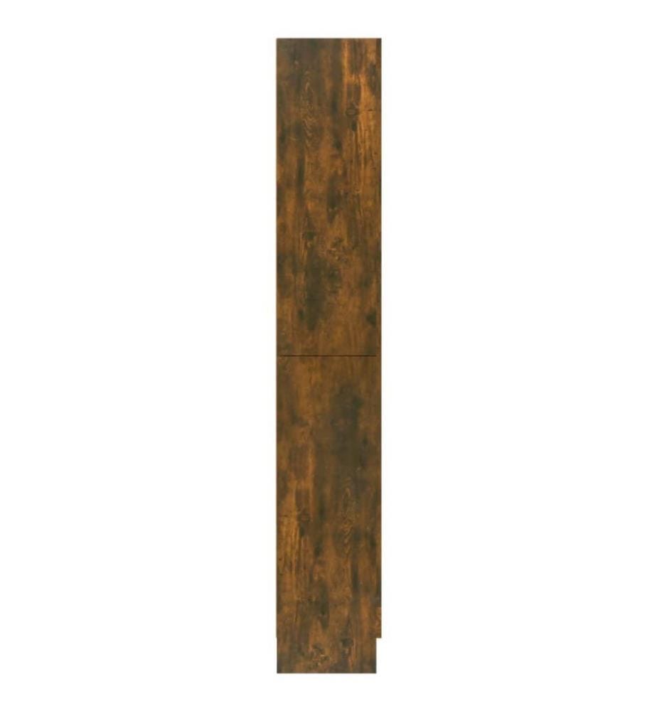 Armoire à vitrine Chêne fumé 82,5x30,5x185,5 cm Bois ingénierie