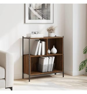 Bücherregal Braun Eichen-Optik 72x28x77,5 cm Holzwerkstoff