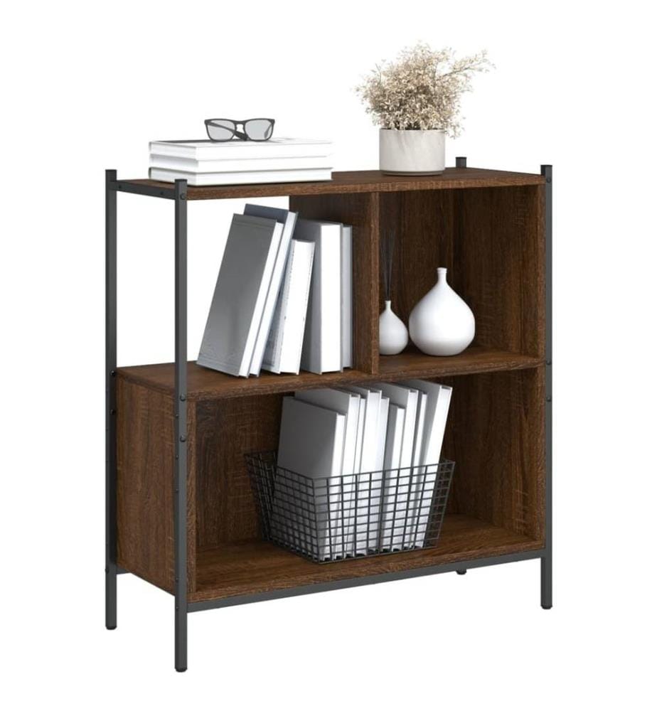 Bücherregal Braun Eichen-Optik 72x28x77,5 cm Holzwerkstoff