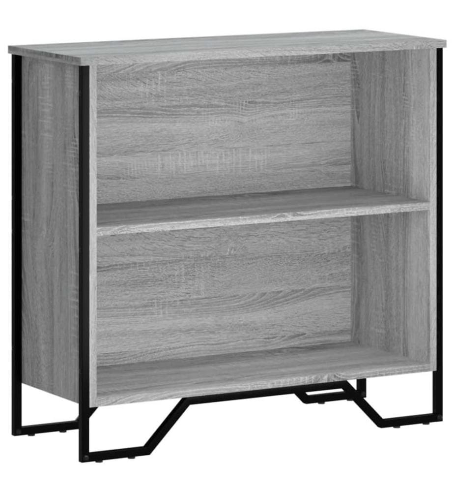 Bibliothèque sonoma gris 80x31x74,5 cm bois d'ingénierie