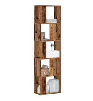 Bücherregal 5 Böden Altholz 45x23,5x162,5 cm Holzwerkstoff