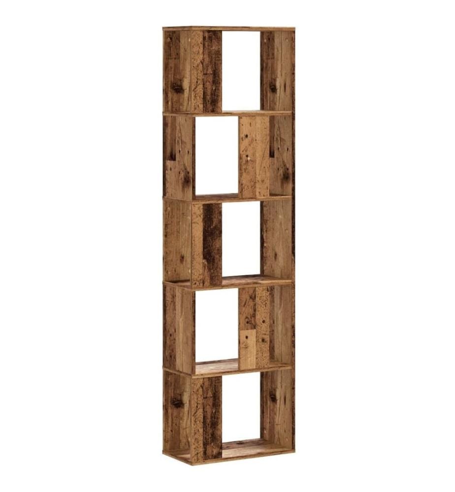 Bücherregal 5 Böden Altholz 45x23,5x162,5 cm Holzwerkstoff