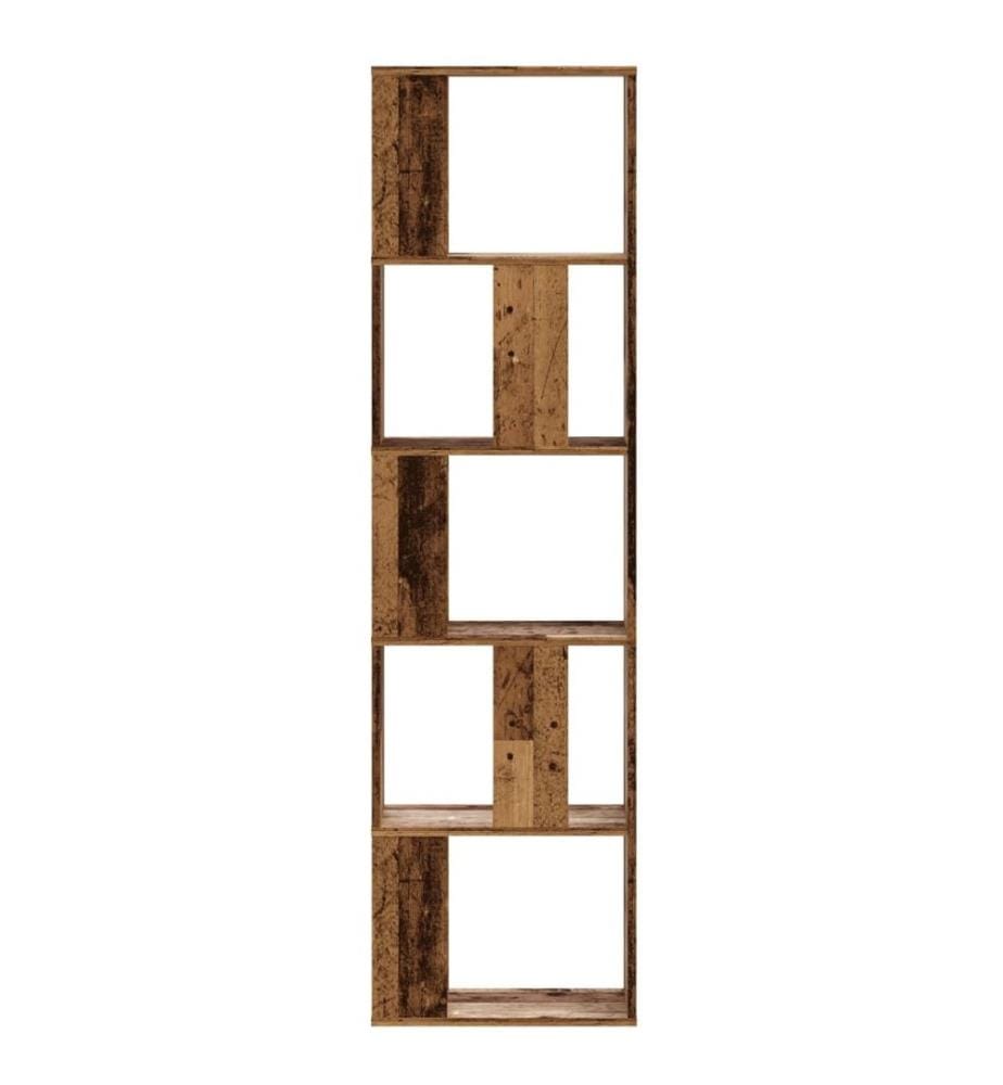 Bücherregal 5 Böden Altholz 45x23,5x162,5 cm Holzwerkstoff