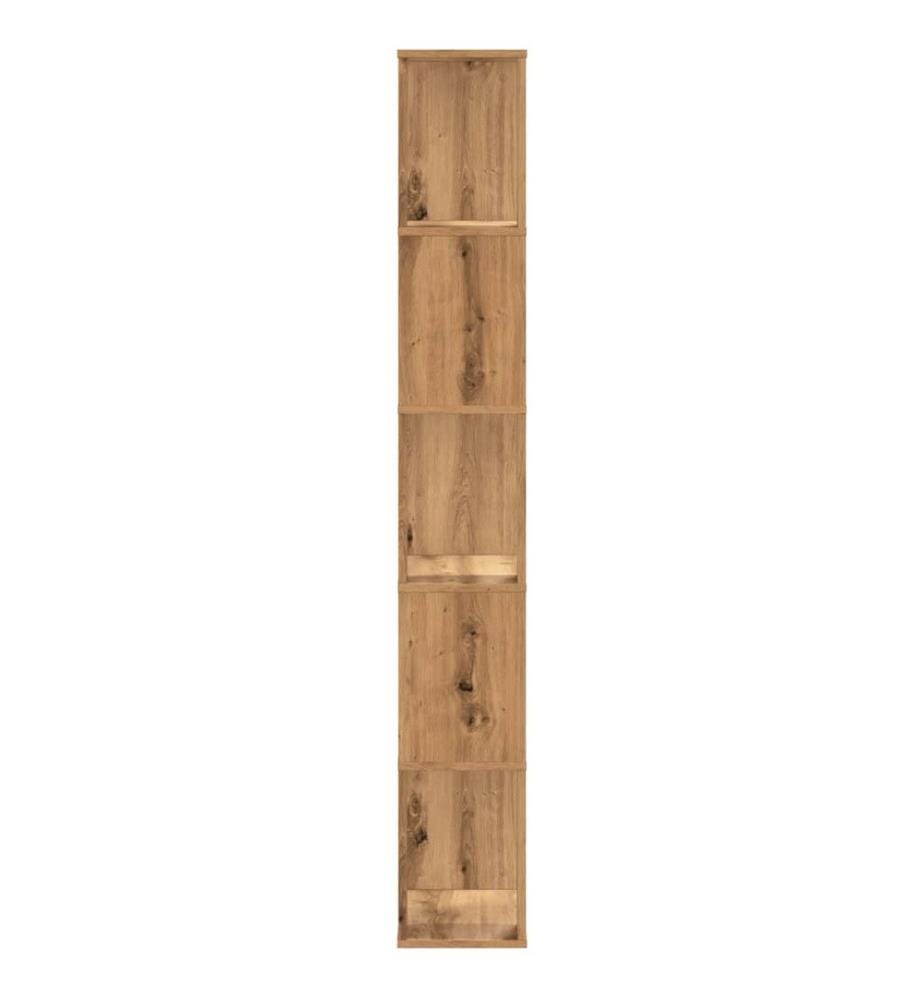 Bücherregal 5 Böden Artisan-Eiche 45x23,5x162,5 Holzwerkstoff